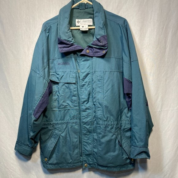 COLUMBIA WATERPROOF PARKA MENS SIZE LARGE - Picture 1 of 10